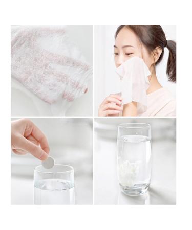 100pcs Compressed Towel Wipes - Soft Eco-Friendly Portable Towels for Travel & Everyday Use - Buy Online on GoSupps.com