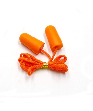 Foam Corded Ear Plugs 20 Pair - Soft NRR 32dB Noise Cancelling Sound Blocking Disposable Orange for Sleeping Snoring Studying Noise Hearing Protection Construction Shooting Sports Mowing Woodworking 20 Pair (Pack of 1) - Buy Online on GoSupps.com