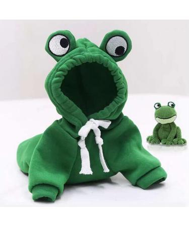 Xiaoyu Frog Pet Costume | Christmas Dog Hoodie & Halloween Cosplay Fleece Sweatshirt for Small Puppies - Buy Online on GoSupps.com