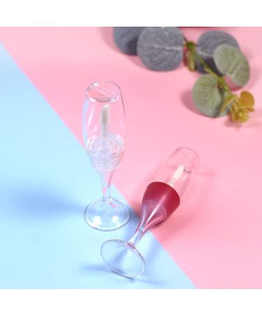 25 PCS Wineglass Shaped Lip Gloss Tubes 5ML (Red) - Cute Lip Gloss Container - Buy Online on GoSupps.com