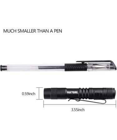 HATORI LED Mini Flashlight - Bright Handheld Pocket Tactical Pen Light for Camping & Emergencies - High Lumens, Compact Design - 1 Pack (3.55 Inch) - Buy Online on GoSupps.com