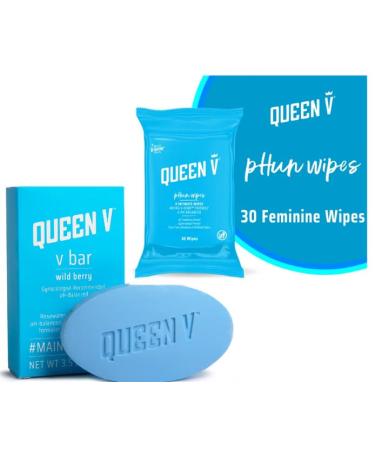 QUEEN V pHun + King combos QR code (Wipes and Soap (1 each))