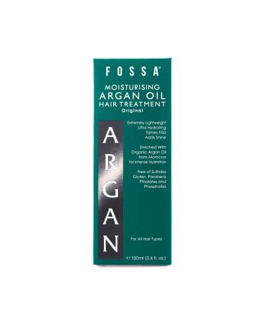 Fossa Argan Oil for Hair - Lightweight Moisturising Treatment | Tame Frizz Add Shine & Reduce Damage | 100ml | All Hair Types - Buy Online on GoSupps.com