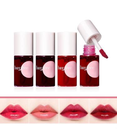 4-Piece Lip Stain Set | Waterproof Matte Liquid Lipsticks & Gloss | Long-Lasting Non-Stick Cup Makeup for Women - Buy Online on GoSupps.com
