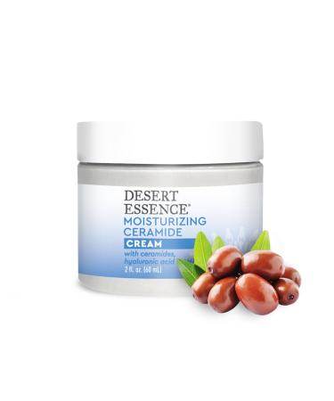 Desert Essence Moisturizing Ceramide Facial Cream - Vegan Gluten-Free Cruelty-Free - Nourish & Rejuvenate Sensitive Skin - Buy Online on GoSupps.com