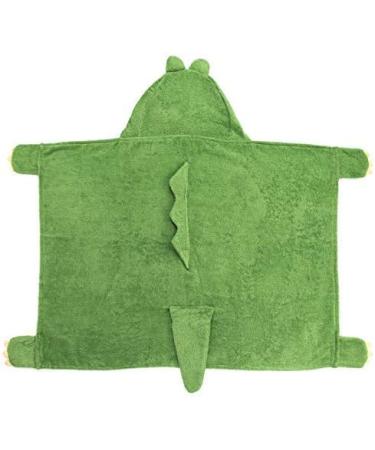 All Kids United Eco-Friendly 100% Cotton Hooded Baby Towel | 76x76 cm Green Frotte Bath Towel for Babies & Children - Buy Online on GoSupps.com
