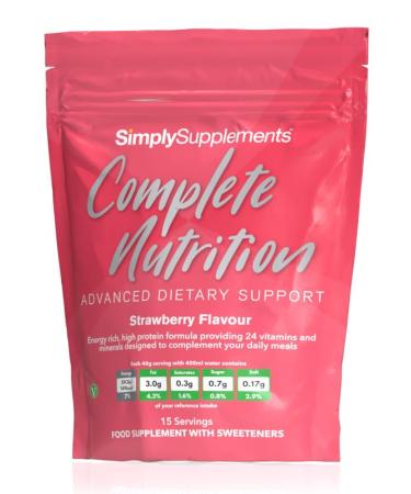 Build Up Drink | Ideal for Gaining Weight | Formulated for the Elderly or Recovering from Illness | UK Manufactured (Strawberry)