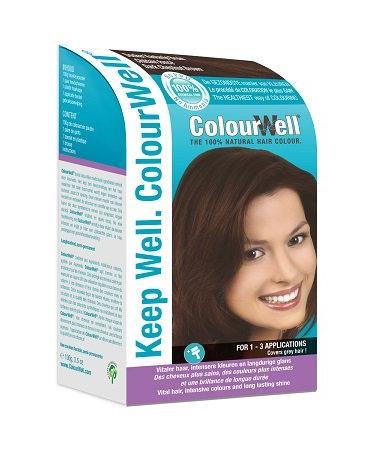 ColourWell 100% natural hair colour (Dark Chestnut Brown)