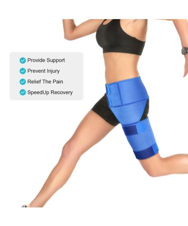 Yosoo Hip Thigh Brace - Groin Support Bandage for Joint Pain Relief | Non-Slip Breathable Elastic Waist & Leg Protector | International Shipping Available - Buy Online on GoSupps.com