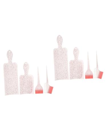 FRCOLOR 2 Sets Highlighter Comb Hair Dye Color Brush Hair Foiling Tools Hair Styling Supply Hair Dye Color Board Highlighting Paddle Board Highlight Kit Frosted Nylon Perm Board Pink