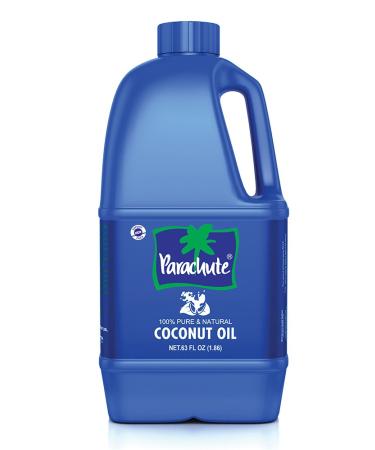 Parachute Coconut Oil 63 fl.oz. (1863ml) - 100% Pure, Unrefined, Expeller Pressed 63 Fl Oz (Pack of 1)