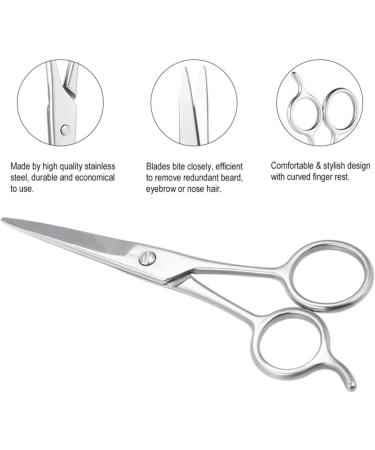 Beaupretty Onion Cutter & Beard Scissors - Stainless Steel Hairdressing & Eyebrow Scissors for Beard Care & Fabric Cutting - Buy Online on GoSupps.com