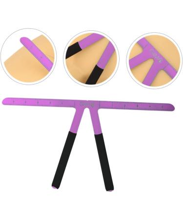 Didiseaon Stainless Nose Triangle Steel Ruler Positioning Position Measure Shaper Measuring Eyebrow Tool 13.8x7cm Purple - Buy Online on GoSupps.com