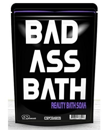 Badass Bath Soak   Bad Ass Bath Salts Purple Bath Funny Gifts for Friends Funny Bath Products Spa Gifts for Men Stocking Stuffers Gag Gifts for Women Cool Gifts for Guys Dad Unisex White Elephant Gift
