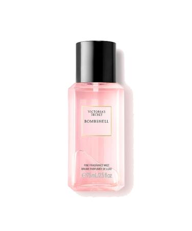 Victoria's Secret Bombshell Mini Fragrance Mist Notes of Purple Passion Fruit Shangri-La Peony & Vanilla Orchid Travel Size Body Spray for Women (2.5 oz)