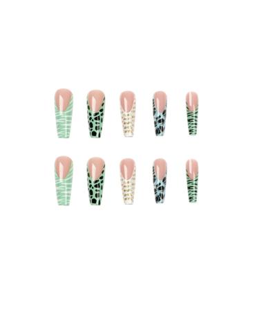 Justotry 24 Pieces Coffin Nails - Colored French & Nude Ballerina Press-On Artificial Nails for Women | Pretty Pastel Fake Fingernails - Buy Online on GoSupps.com