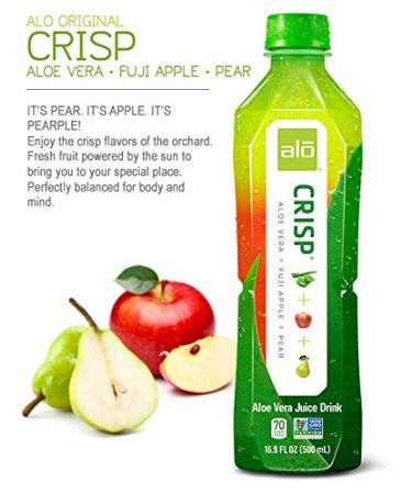 ALO Aloe Vera Juice Drink - Pomegranate & Cranberry, 16.9 fl oz (Pack of 12) - Plant-Based with Real Aloe Pulp - Buy Online on GoSupps.com