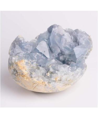 Natural Crystal Rough Natural Blue Celestite Cluster Geode Specimen Rock Gem for Home Decoration 1PC 500grams - Buy Online on GoSupps.com