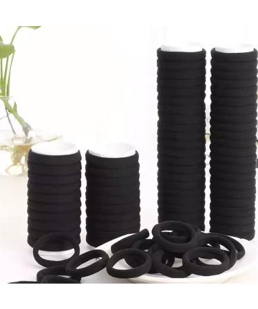 60 Pack Seamless Hair Ties & Black Elastic Bands by WerkaSi - Ponytail Holders for Women/Girls - Buy Online on GoSupps.com