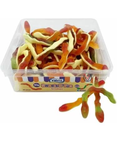 Vidal Jelly Snakes 10p Tub 720g - Buy Online on GoSupps.com