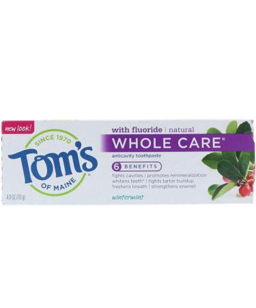 Tom's of Maine Wintermint Whole Care Toothpaste 4 oz (113 g) (Pack of 4)