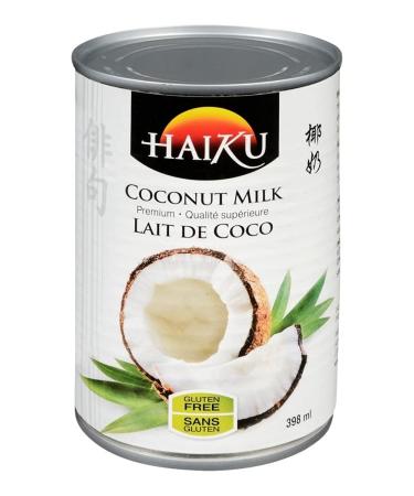 Coconut Milk Haiku Premium Asian Cuisine Great Tasting Add to Your Favourite Dish Dairy Free Gluten Free 398ml 398 ml (Pack of 1)