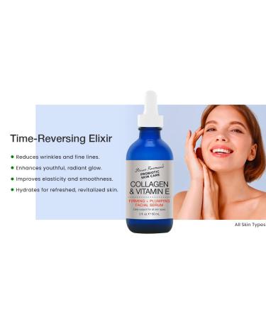 Pierre Freeman Probiotic Skin Care - Collagen & Vitamin E Firming Facial Serum (2 oz) | Anti-Aging & Hydrating | International Shipping Available - Buy Online on GoSupps.com