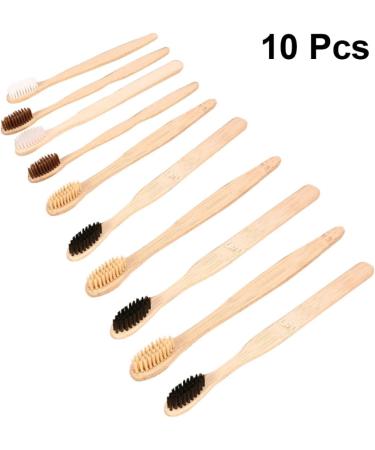 Eco-Friendly Gatuida 10th Bamboo Toothbrush Set | Organic & Portable Travel Toothbrushes | Disposable Hotel Accessories - Buy Online on GoSupps.com