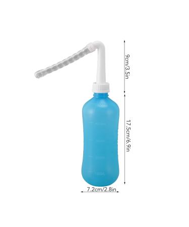 Neti Pot Sinus Rinse Bottle - Silicone ABS Manual Nose Wash for Adults & Kids (500ML Blue) - Effective Nasal Irrigation - Buy Online on GoSupps.com