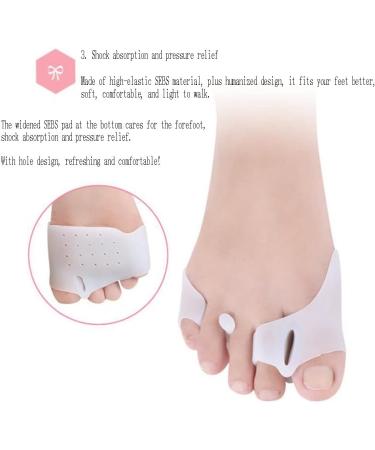 DEAVER Gel Bunion Corrector Protectors - Toe Valgus Correction Splitter for Forefoot Pad - 3 Pairs - Buy Online on GoSupps.com