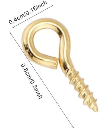 200 Mini Gold Eye Pins Hooks for Jewelry Pendant Making - Threaded Bails Findings - Buy Online on GoSupps.com