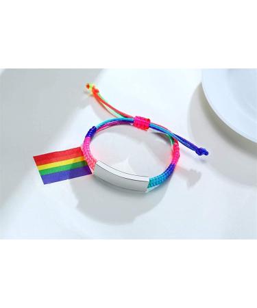 VNOX Custom Engraved Braided Rope Medical Alert ID Bracelet - Seizures - 10mm - 4-9 Inches - Buy Online on GoSupps.com