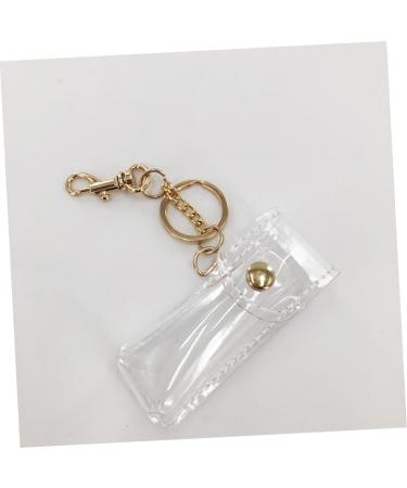  BIUDECO Hanging Pendant Lipstick Holder Lip Pouch Lip Gloss Holder Clear Lipstick Stand Travel Keychain Clear Container - Buy Online on GoSupps.com