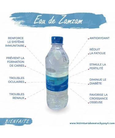 Zamzam Water (Zam Zam Well) - 1 x 500ml (50cl) - Authentic Makkah (Mecca) in Saudi Arabia - Mineral Water (1 x Bottle) - Buy Online on GoSupps.com