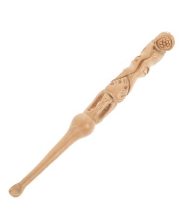Gogogmee Ear Tool Carved Wood Ear Cleaner Portable Earwax Removal Tool Non Slip Design and for Daily Use for Friends and Family