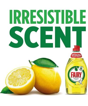 Buy Fairy Lemon Washing Up Liquid with LiftAction - Powerful Grease Removal & Eco-Friendly Cleaning | International Shipping Available - Buy Online on GoSupps.com