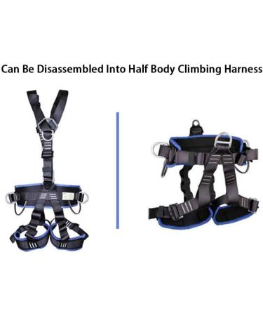 CroSight Climbing Seat Belt | Caving & Rock Climbing Equipment | Rappelling & Rescuing Gear | Black & Dark Blue - Buy Online on GoSupps.com