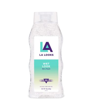 LA Looks Styling Hair Gel - Wet Look - 20 Oz - Hold for Absolute Fixation  Resistance and Durability - Sleek  Wet  Just-Out-of-the-Shower Look