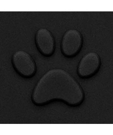 Moacc Feed Mats for Dogs & Cats - Slipproof Waterproof Silicone Pet Food Mat (60x40cm) with Black Paw Pattern - Buy Online on GoSupps.com