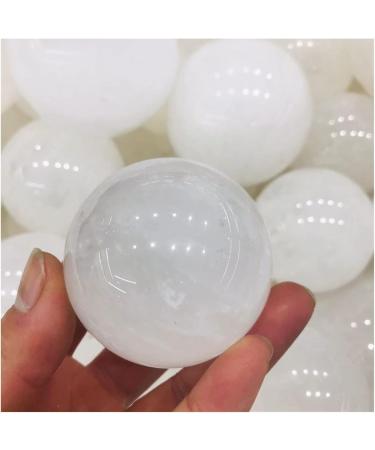 Natural Sphere 1pc Natural White Clear Calcite Crystal Spheres Balls for Gift for Decoration Gift Decoration feng Shui. (Color : 75-85mm) - Buy Online on GoSupps.com