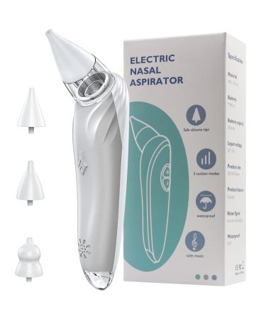 Baby Nasal Aspirator with Music Function Adjustable Volume Nose Booger Sucker for Baby Electric Nasal Aspirator for Toddler  Light Soothing Rechargeable Nose Cleaner