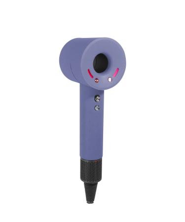 Silicone Cover for Dyson Hair Dryer Protective Washable Soft Case Shockproof Anti-scratch Traveling Cover Fits Dyson Hair Dryer Accessories. (Purple)