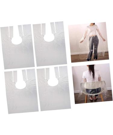 Luxshiny Dress Shawl 100pcs Shampoo for Colored Hair Disposable Aprons Plastic Funnel Hair Dye Collar Hair Shampoo Cape Plastic Aprons - Buy Online on GoSupps.com