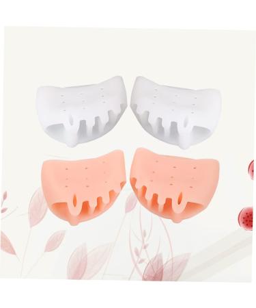 Gel Toe Separators 2 Pairs for Bunions - Toe Straightener & Spacer for Toe Alignment - Front Pad Stretcher & Finger Cot - 4pcs Set - Buy Online on GoSupps.com