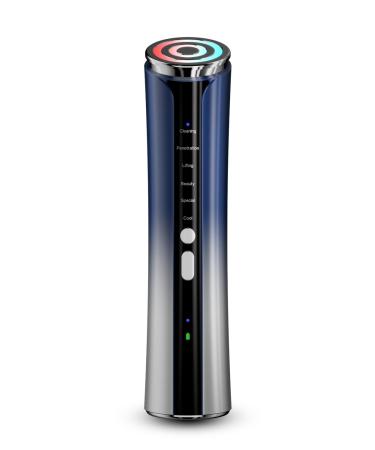 Texet Skin Tightening Device 6-in-1 Microcurrent Facial Device Face Massager Firming Lifting Toning Wrinkle Blue01