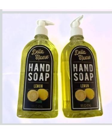 Delia Home Lemon Hand Soap 16 fl oz Pack of 2