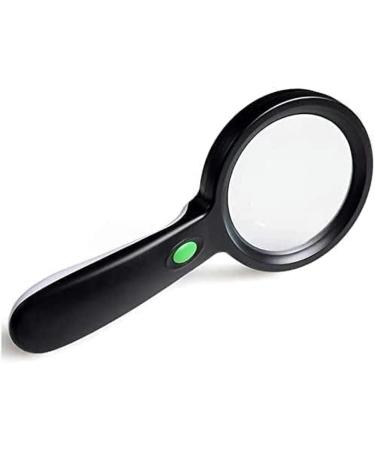 Portable Magnifiers 20X Handheld Reading Magnifier Optical Lens with LED Light Loupe for Child Elderly Full of Stars