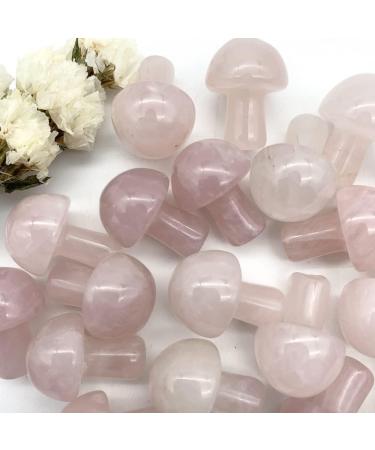 Crystal Rough Home Decor Natural Pink Rose Crystal Mushroom Shaped Polished Quartz Stones Specimen Home Decoration Crystals Gifts Natural Crystal (Size : 1pc) - Buy Online on GoSupps.com