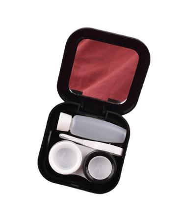 YOXIER Contact Lenses Care Kit Smell-less Portable Mini Contact Lenses Travel Kit for School Black