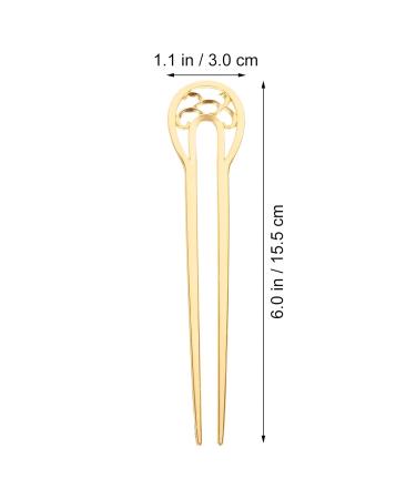 Beaupretty French Hair Forks - Set of 3 U-Shape Metal Hairpins for Stylish Hair Rolls - Buy Online on GoSupps.com